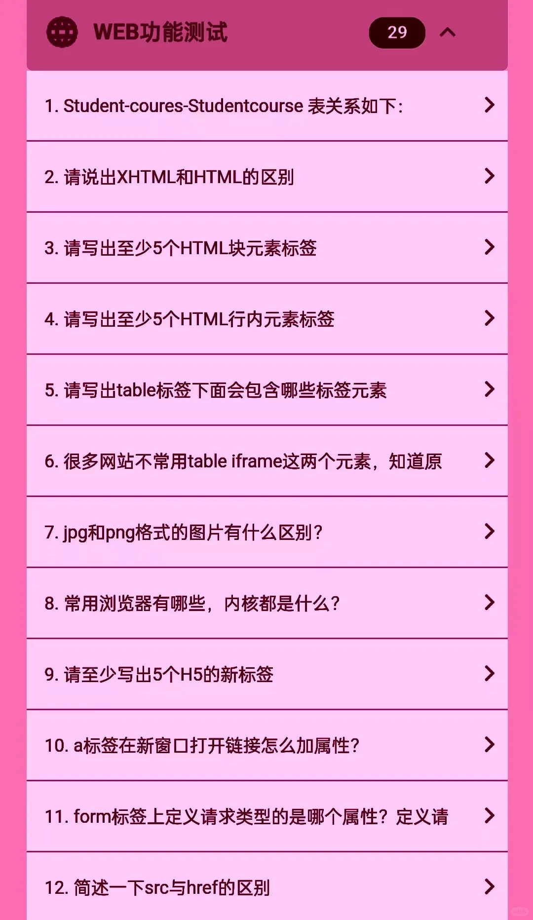 软件测试面试刷题小程序，大家一起来刷题吧