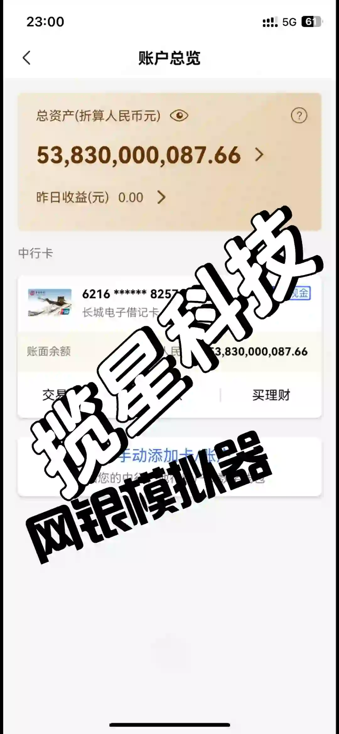 银行卡余额截图 验资软件 大户验资