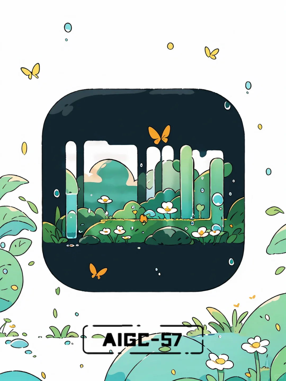 治愈插画风格，夏天的APP图标来了❗