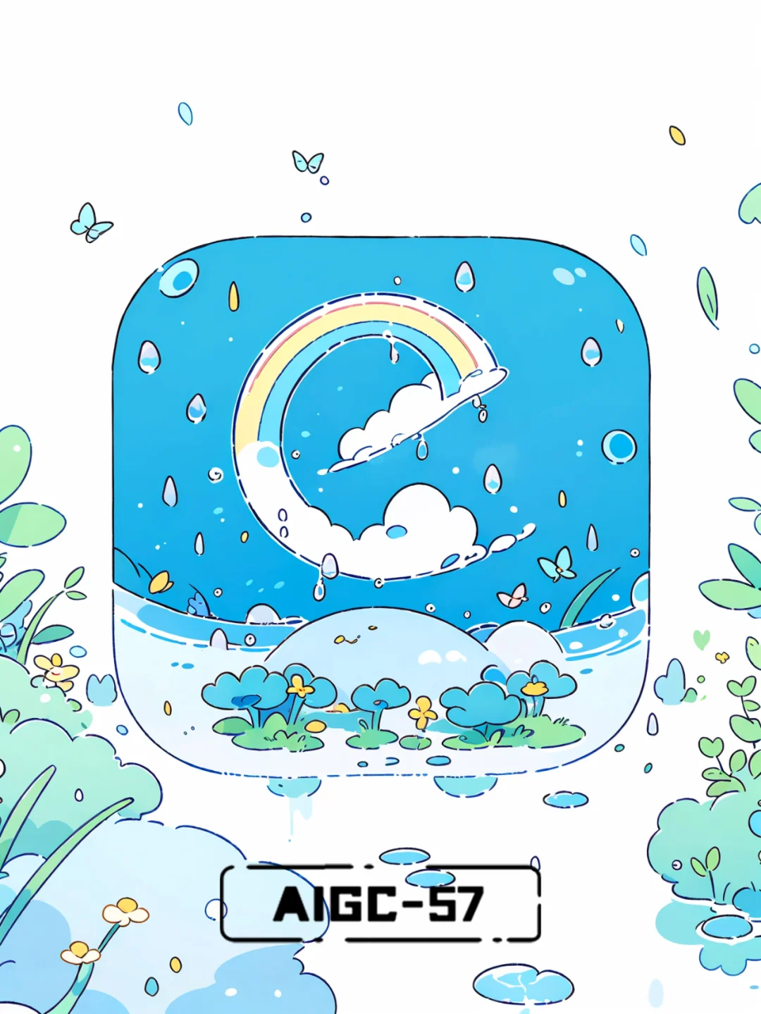 治愈插画风格，夏天的APP图标来了❗