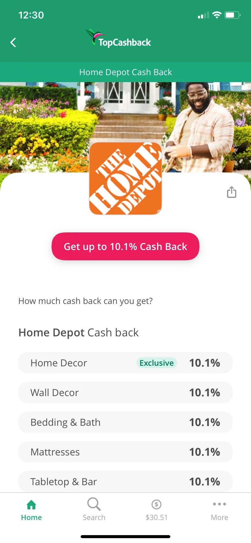 薅羊毛Cashback APP. 免费$35