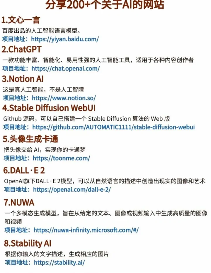 分享200年实用的AI软件