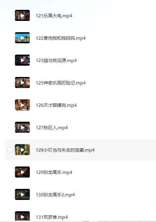 粤语迪士尼电影合集，133部，高清1080P。