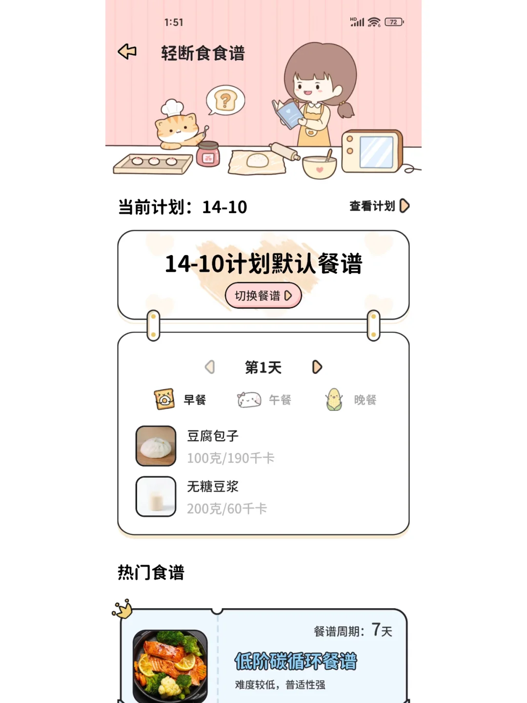 解锁神仙轻断食app❗喵喵轻断食！