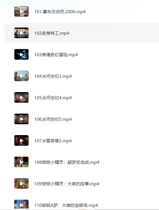 粤语迪士尼电影合集，133部，高清1080P。