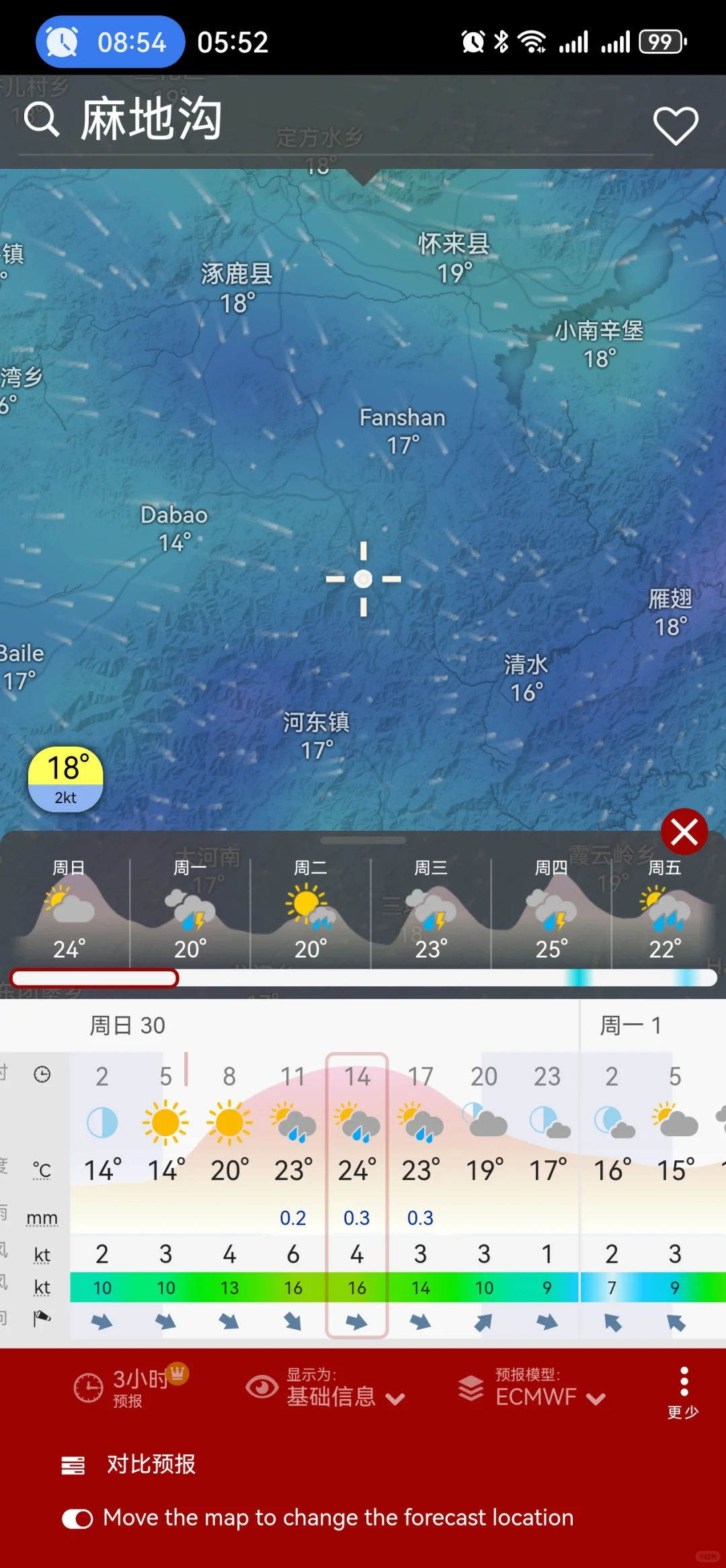 户外天气软件还准吗，西南灵的天是明朗的天