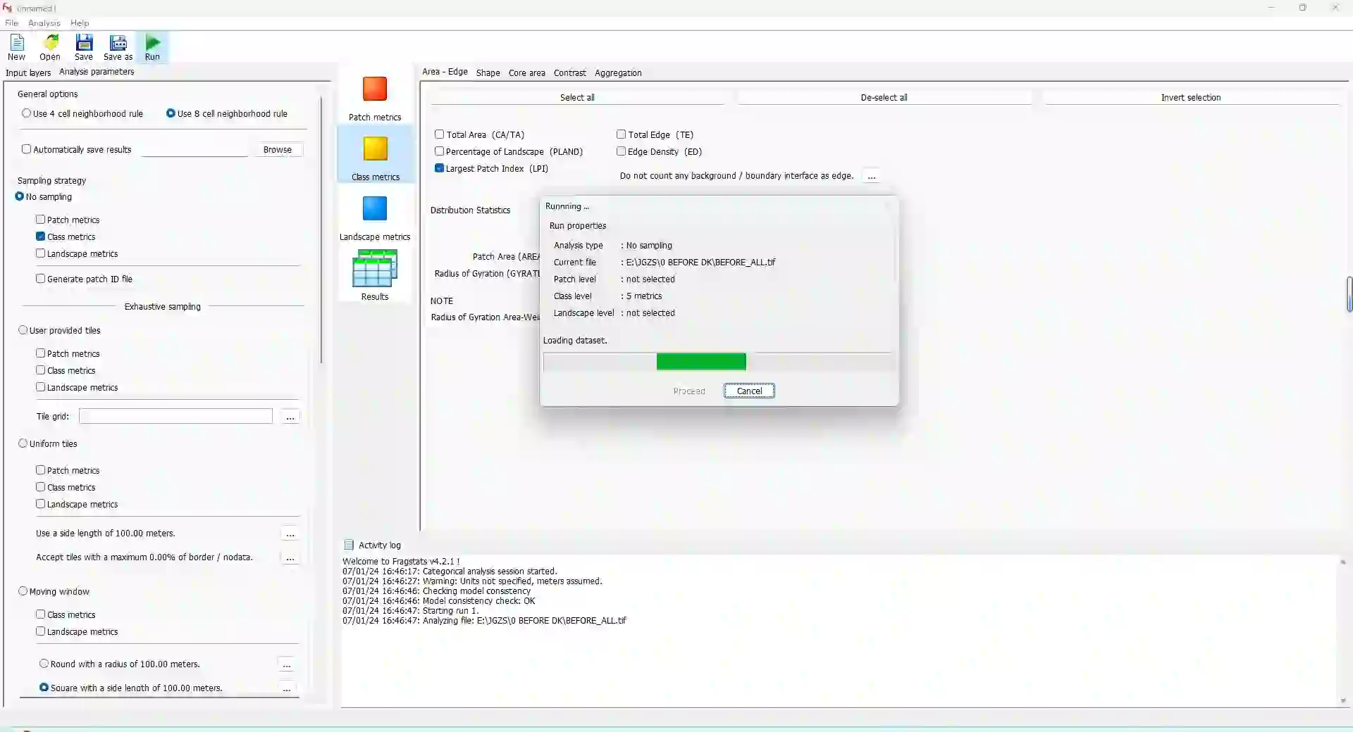 景观指数分析软件操作！