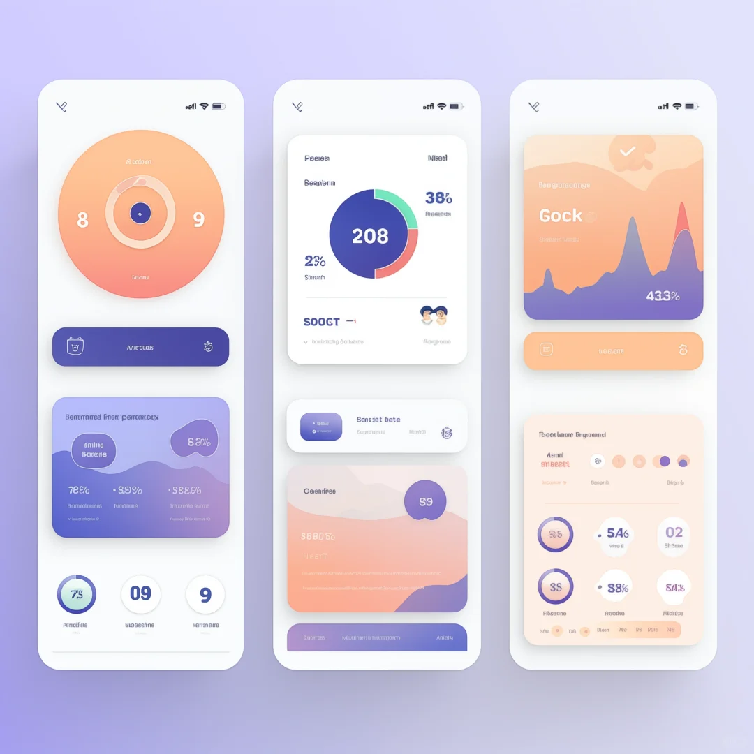 UI UX WEB APP 健康记录APP网页设计