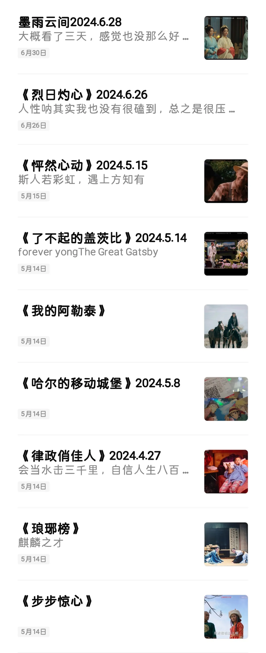 盘一盘这学期看的电影电视剧小说漫画