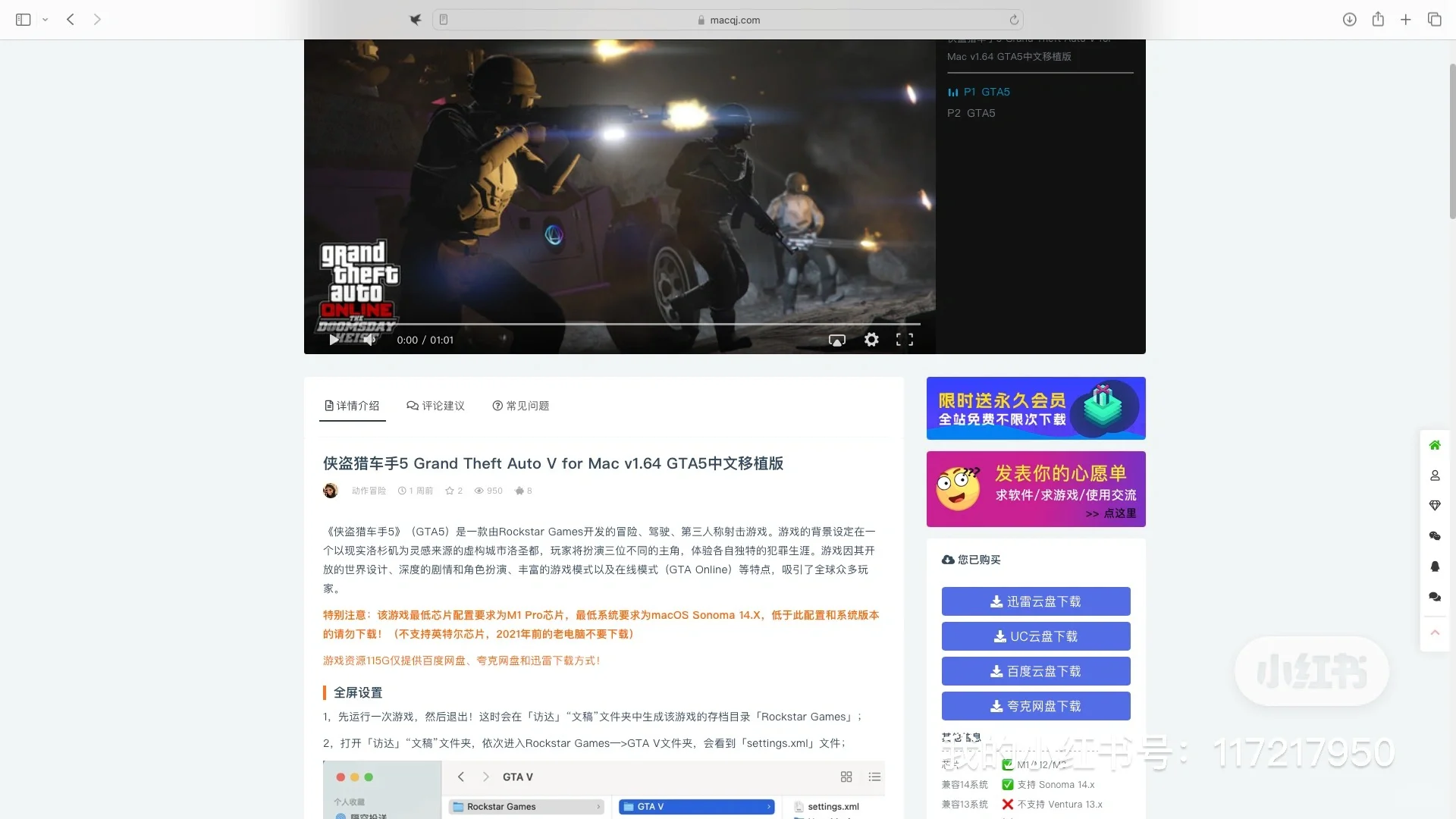macbook免费软件下载，无需转译畅玩gta5-夜雨聆风
