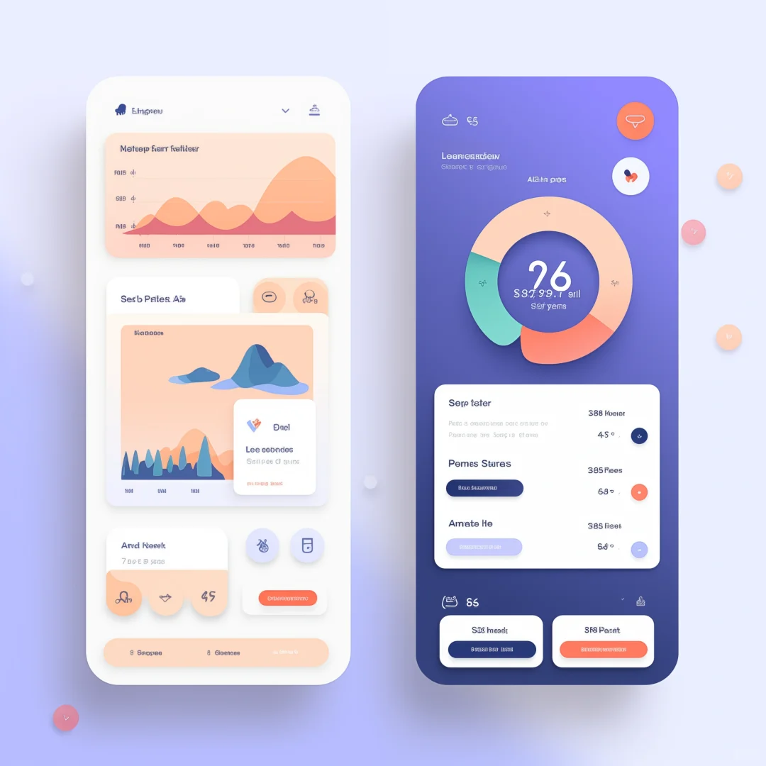 UI UX WEB APP 健康记录APP网页设计
