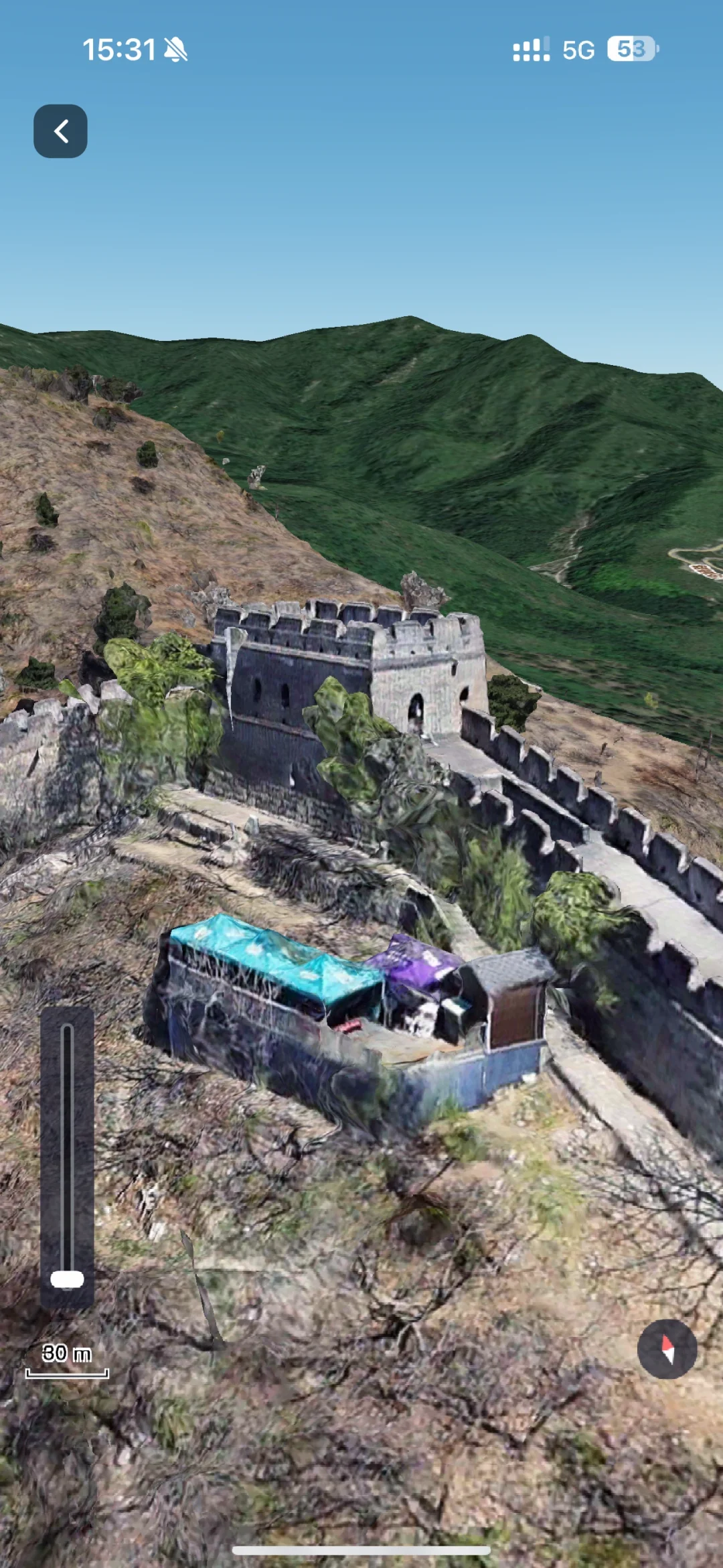 能看到长城实景的地图软件，够真实够震撼