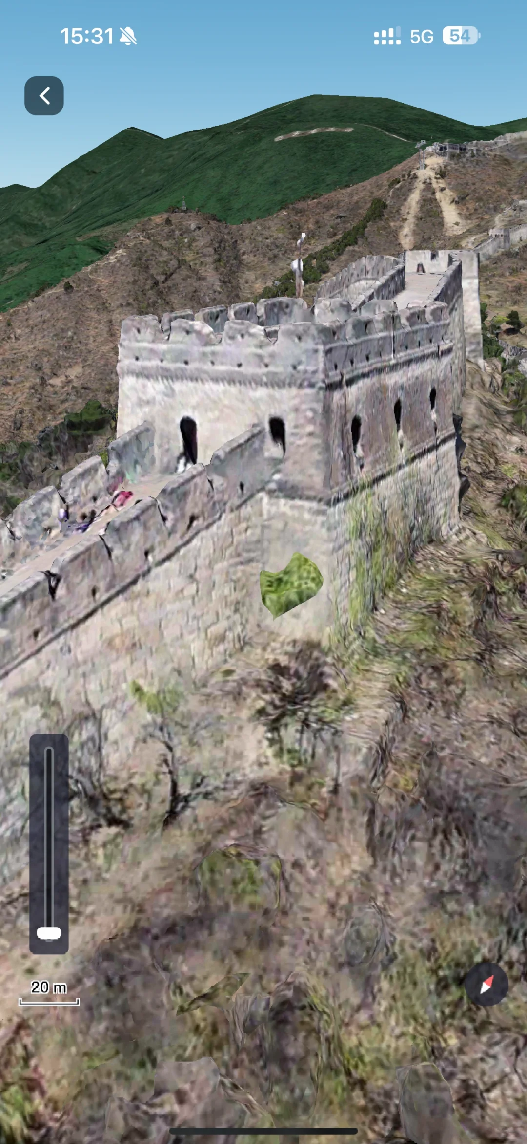 能看到长城实景的地图软件，够真实够震撼