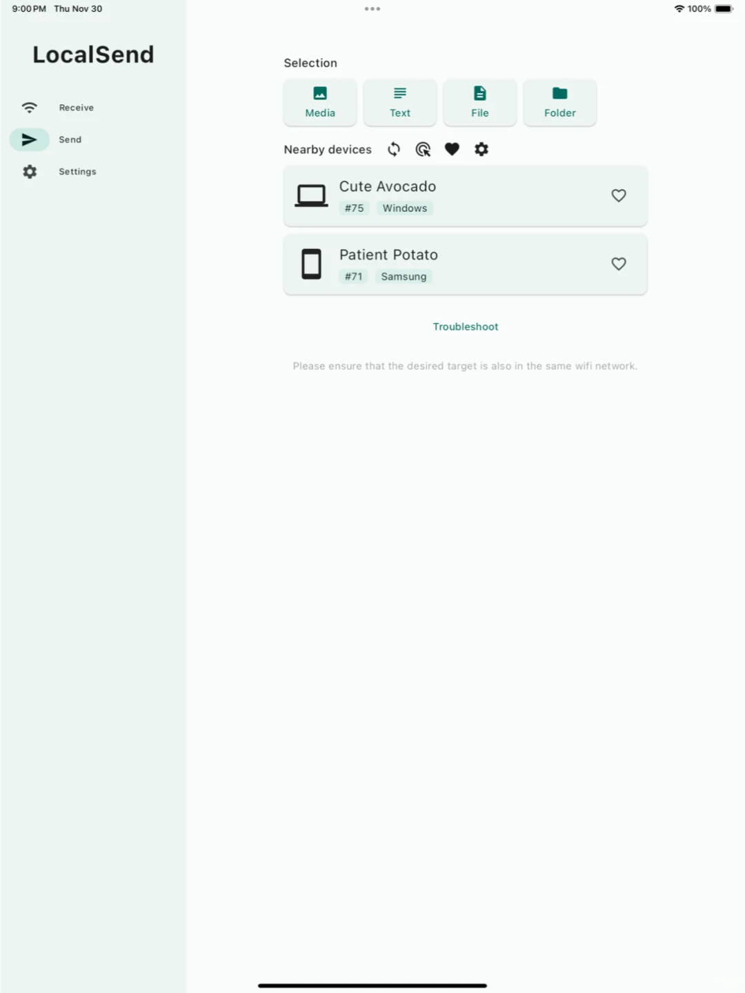 LocalSend免费的跨平台文件传输工具
