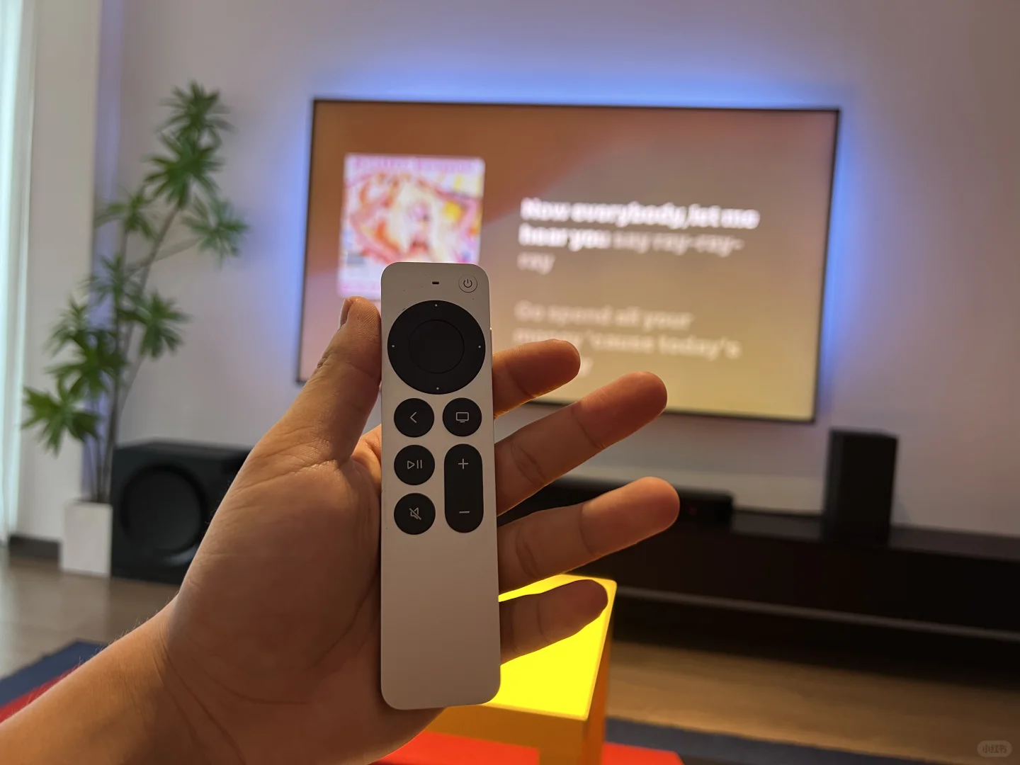 当客厅电视增加连接apple tv后…