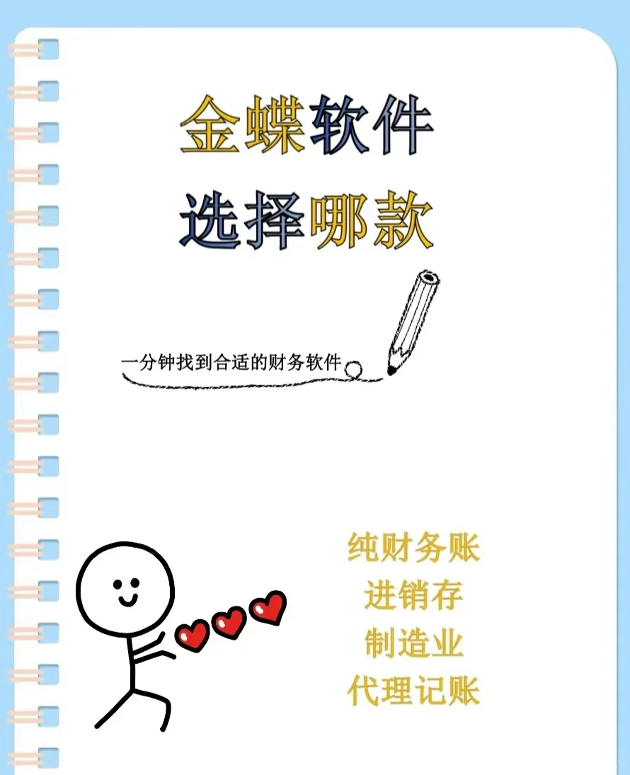 金蝶软件如何选？一分钟找到适合您的软件。