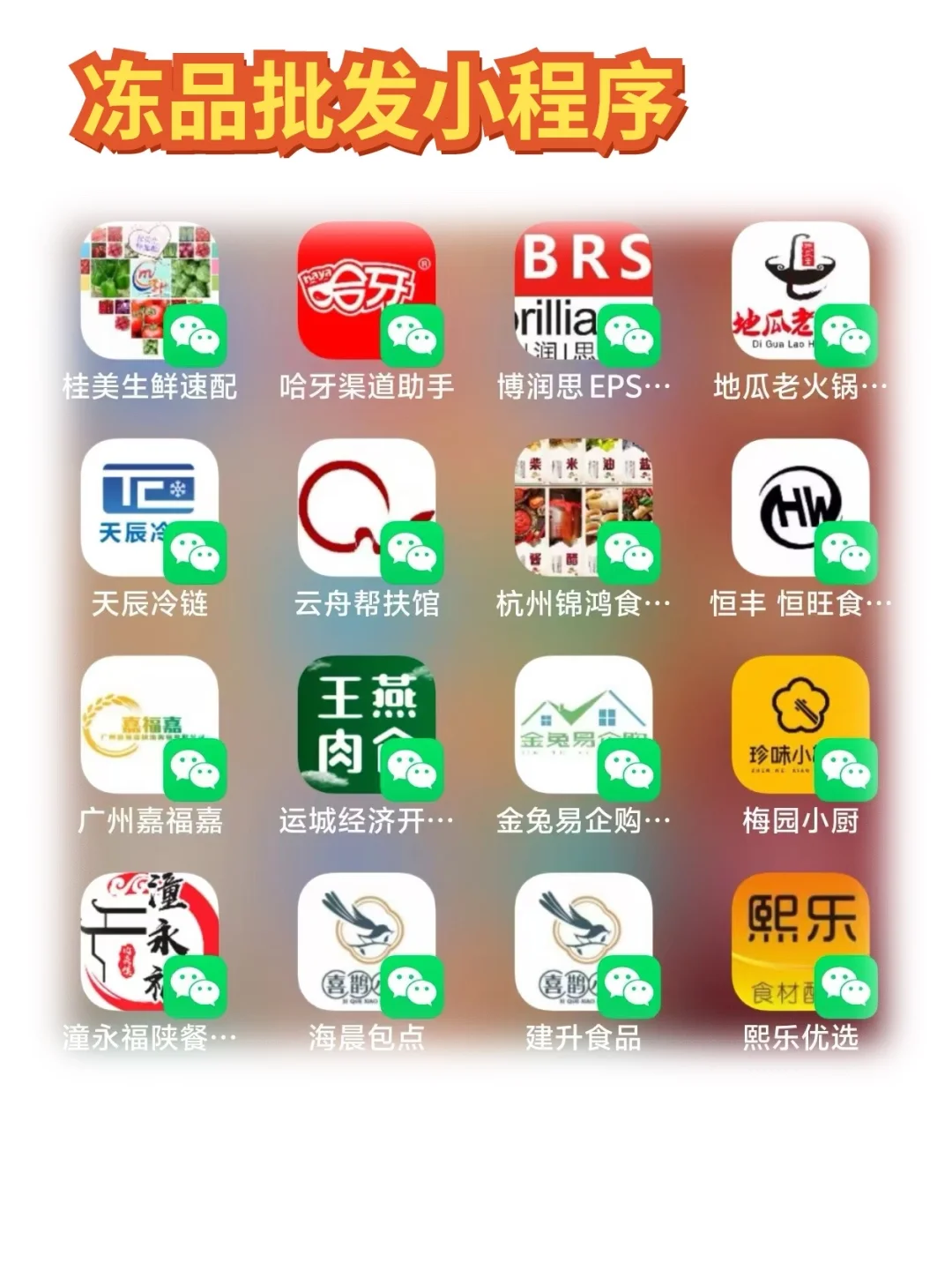这些冻品批发老板都在用的小程序软件