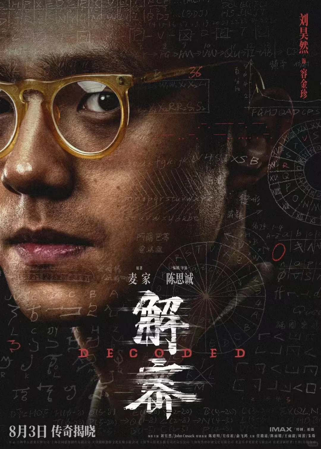 #电影解密  角色阵容海报