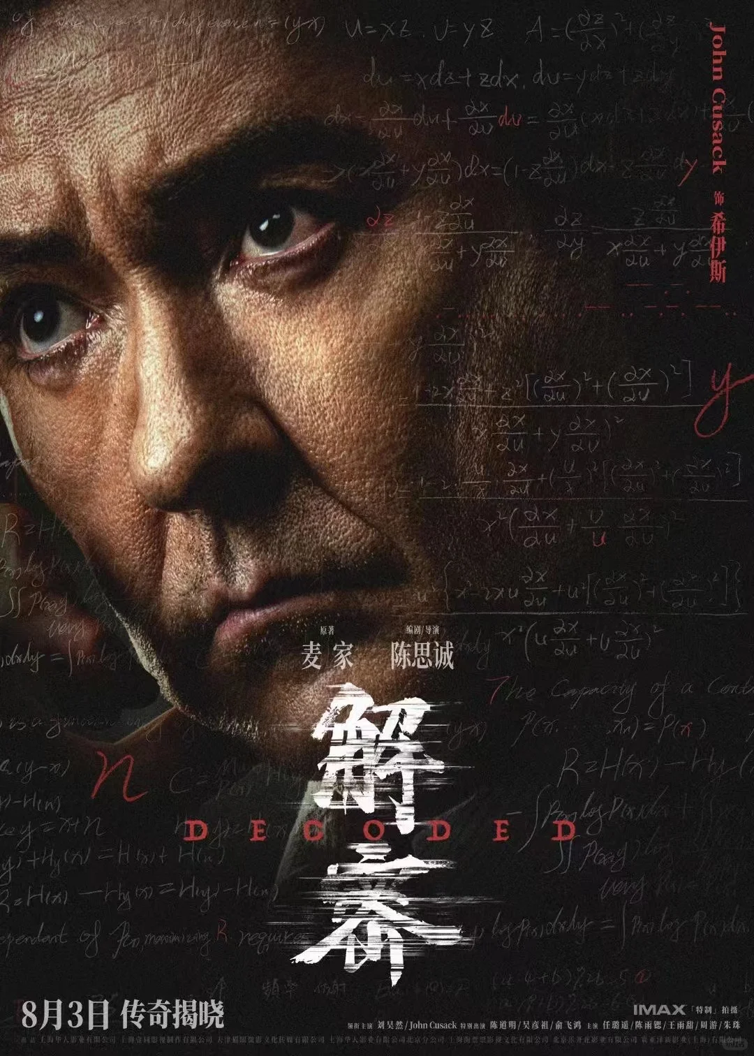 #电影解密  角色阵容海报