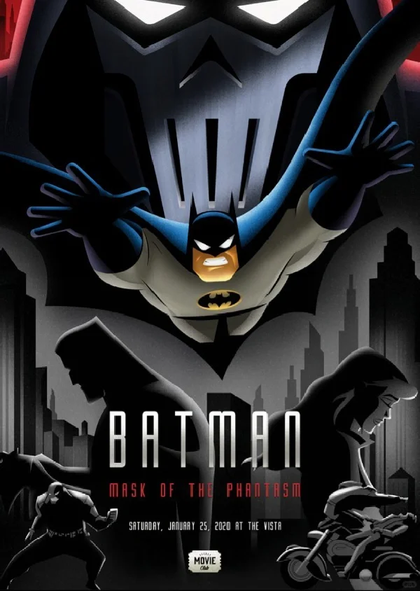 电影《蝙蝠侠大战幻影人》艺术海报,1993年。🦇