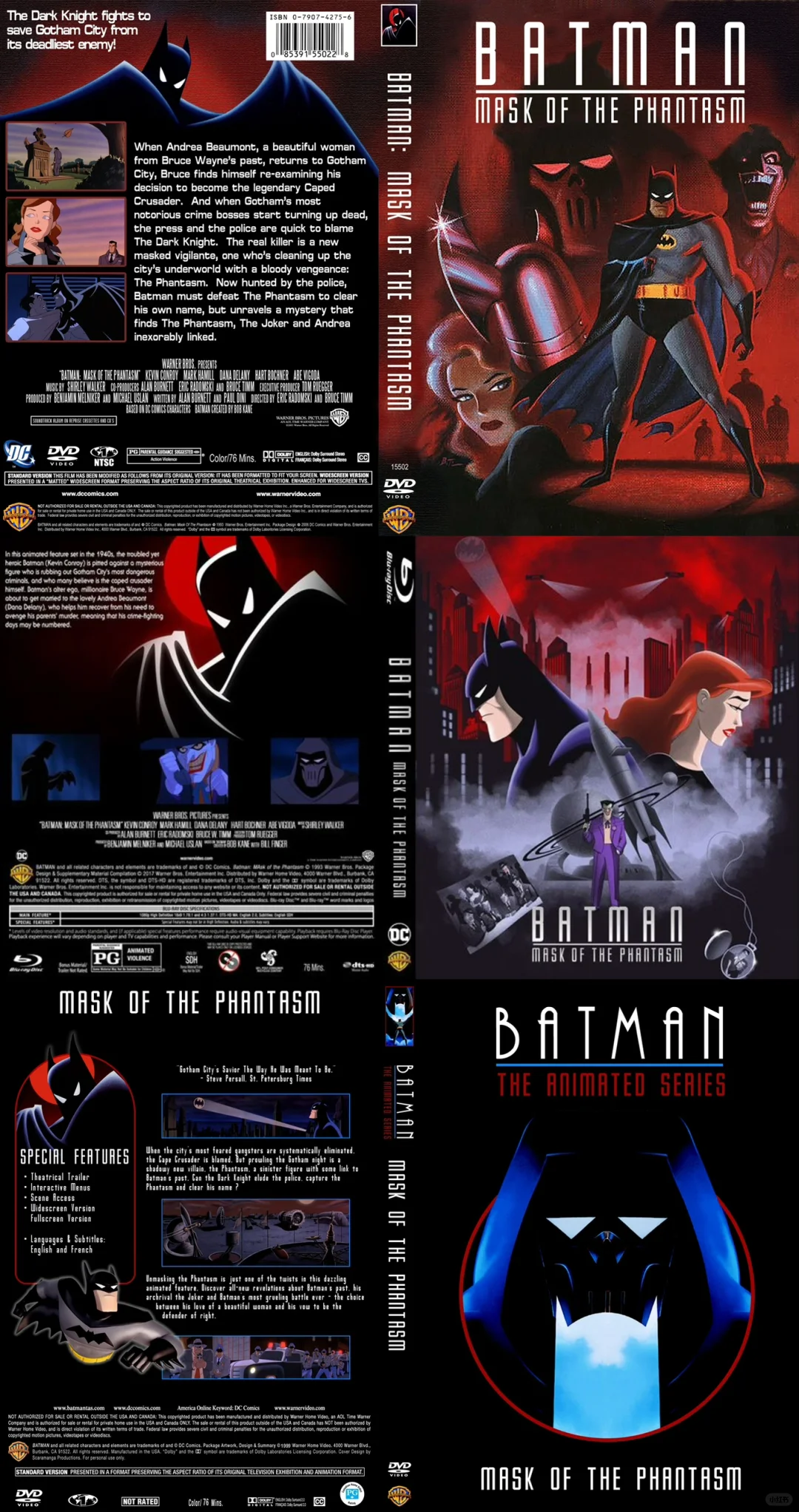 电影《蝙蝠侠大战幻影人》艺术海报,1993年。🦇