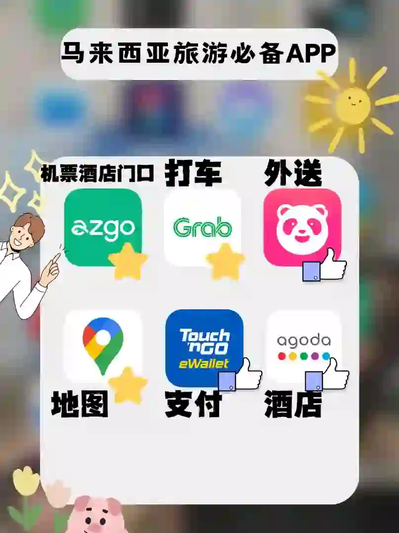 马来西亚MY旅行必备6个常用app合集！！有了