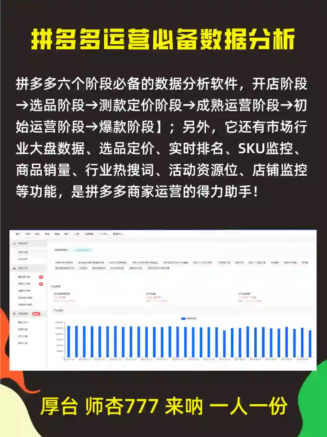 拼多多运营必备的数据分析软件