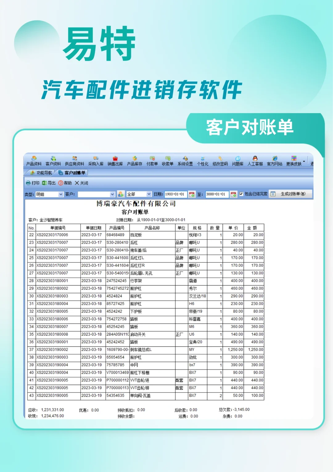 🚗必备神器，安全又高效的进销存软件