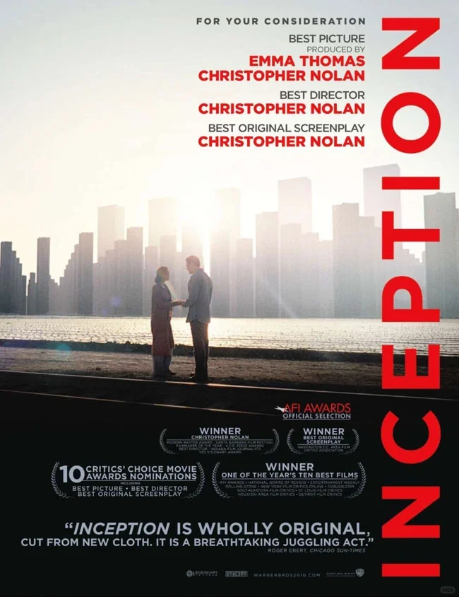 每天分享一部电影海报-《盗梦空间》