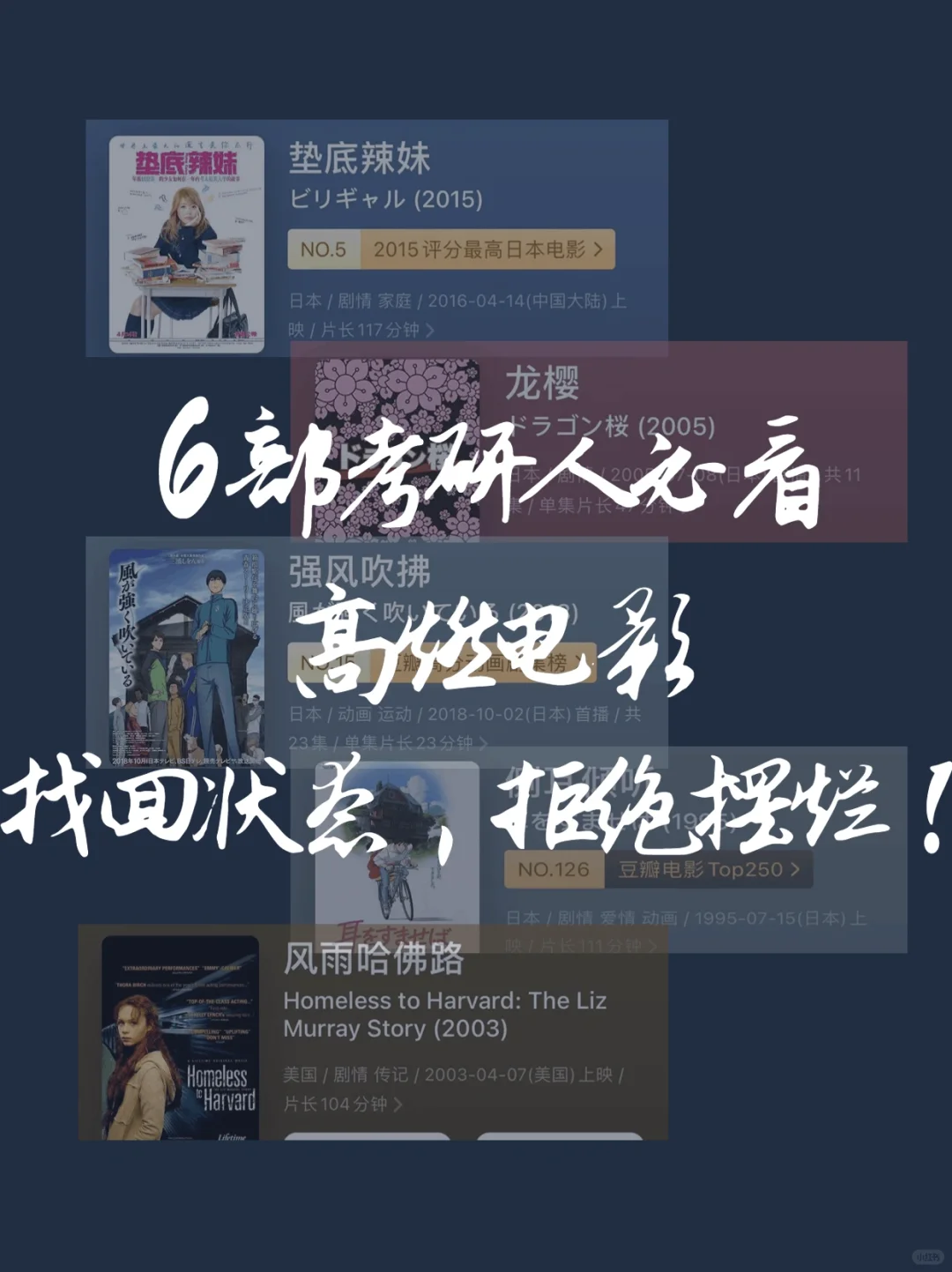 6部考研人必看高燃电影！找回状态拒绝摆烂！