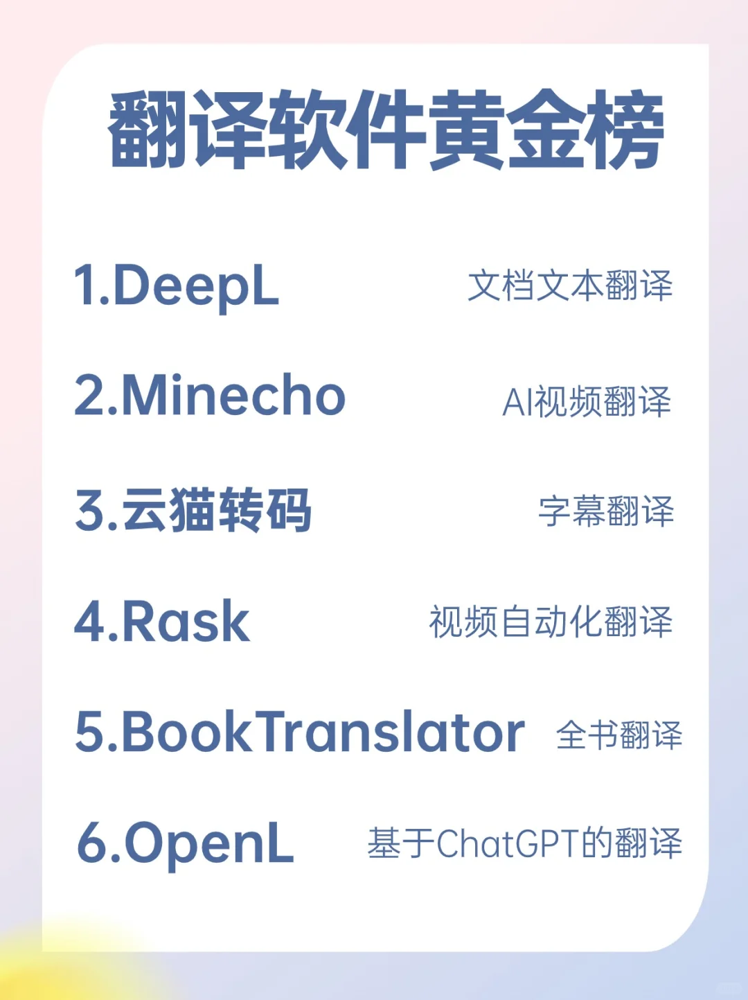 别再到处找好用的翻译软件了！TOP 6都在这