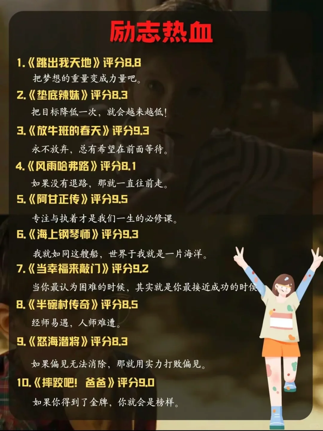 六十部女生必看电影🎬 假期悄悄变优秀！