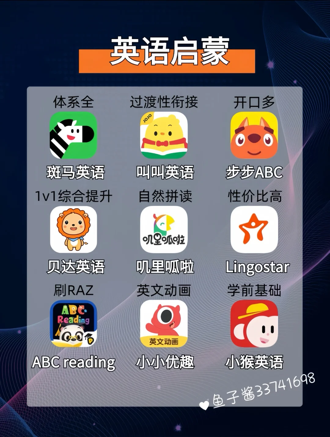 0-16岁儿童启蒙36款app，用过才敢说真话