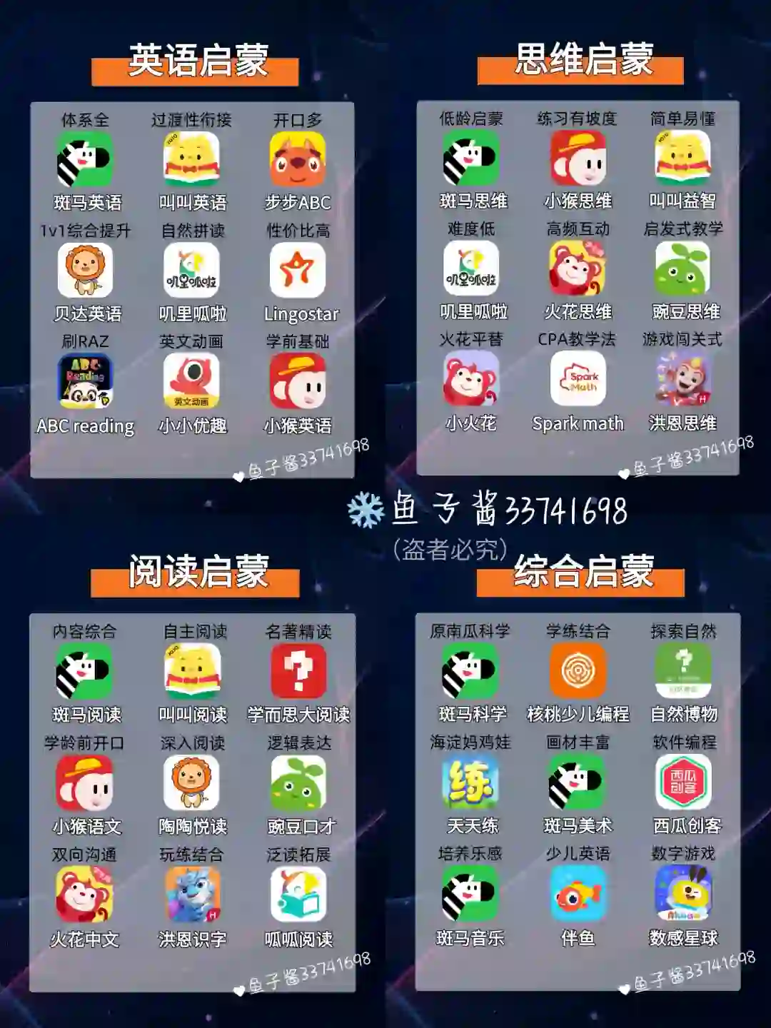 0-16岁儿童启蒙36款app，用过才敢说真话