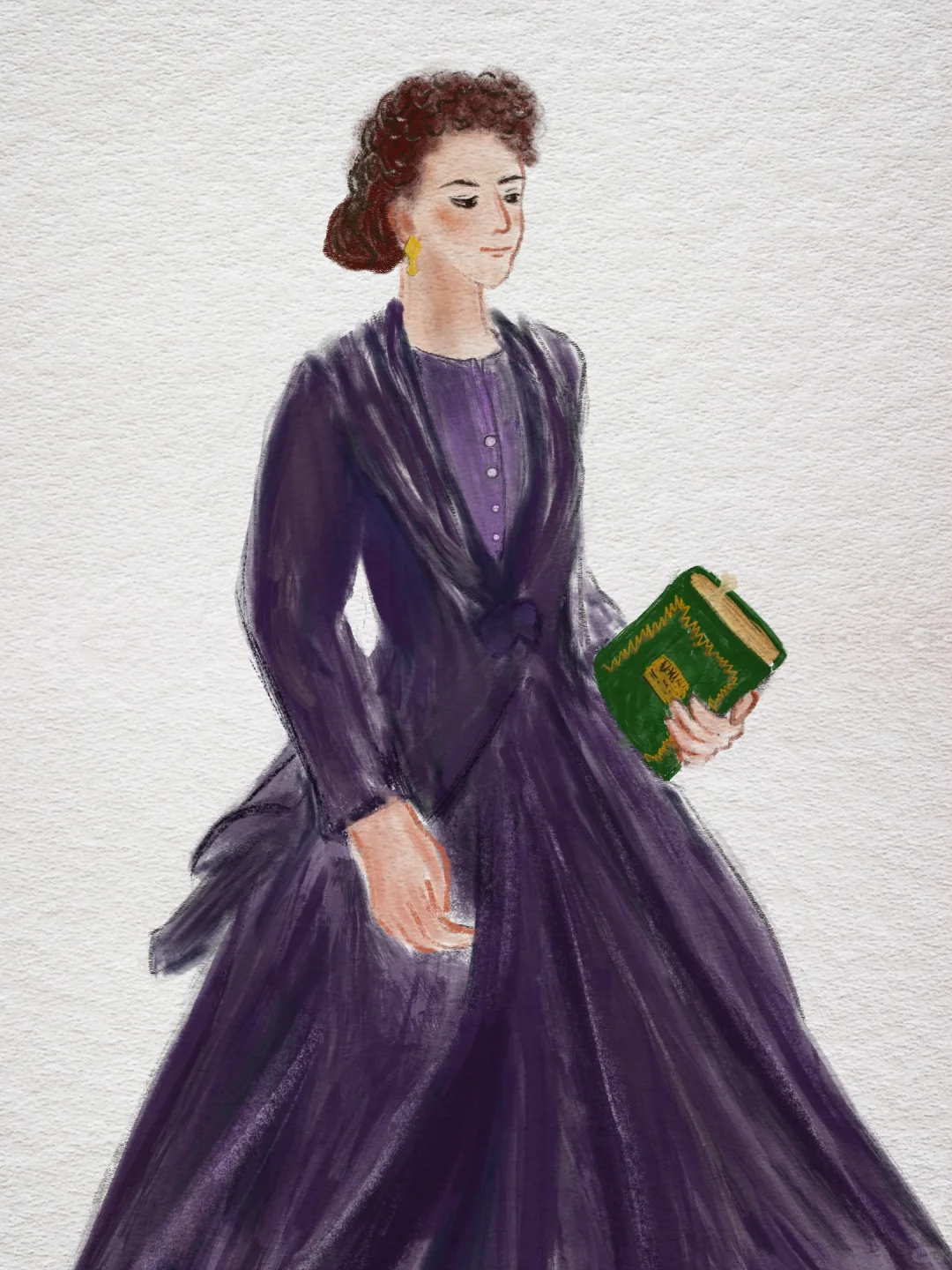 60天插画打卡｜第6天，画电影里的古典美人