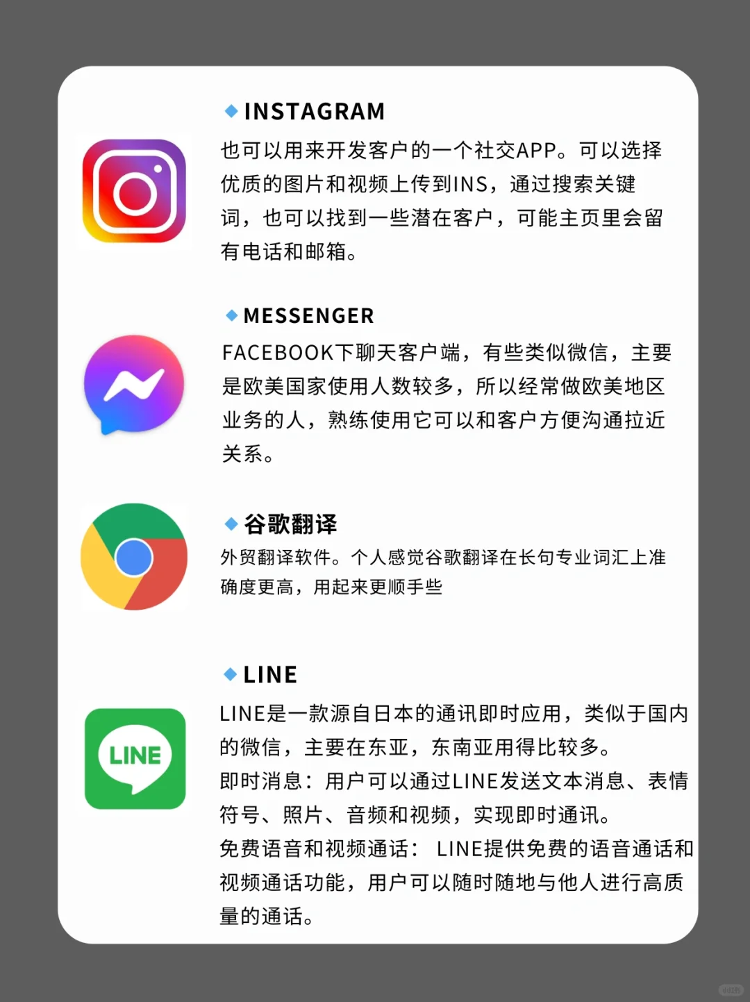 外贸人打工常用必备APP