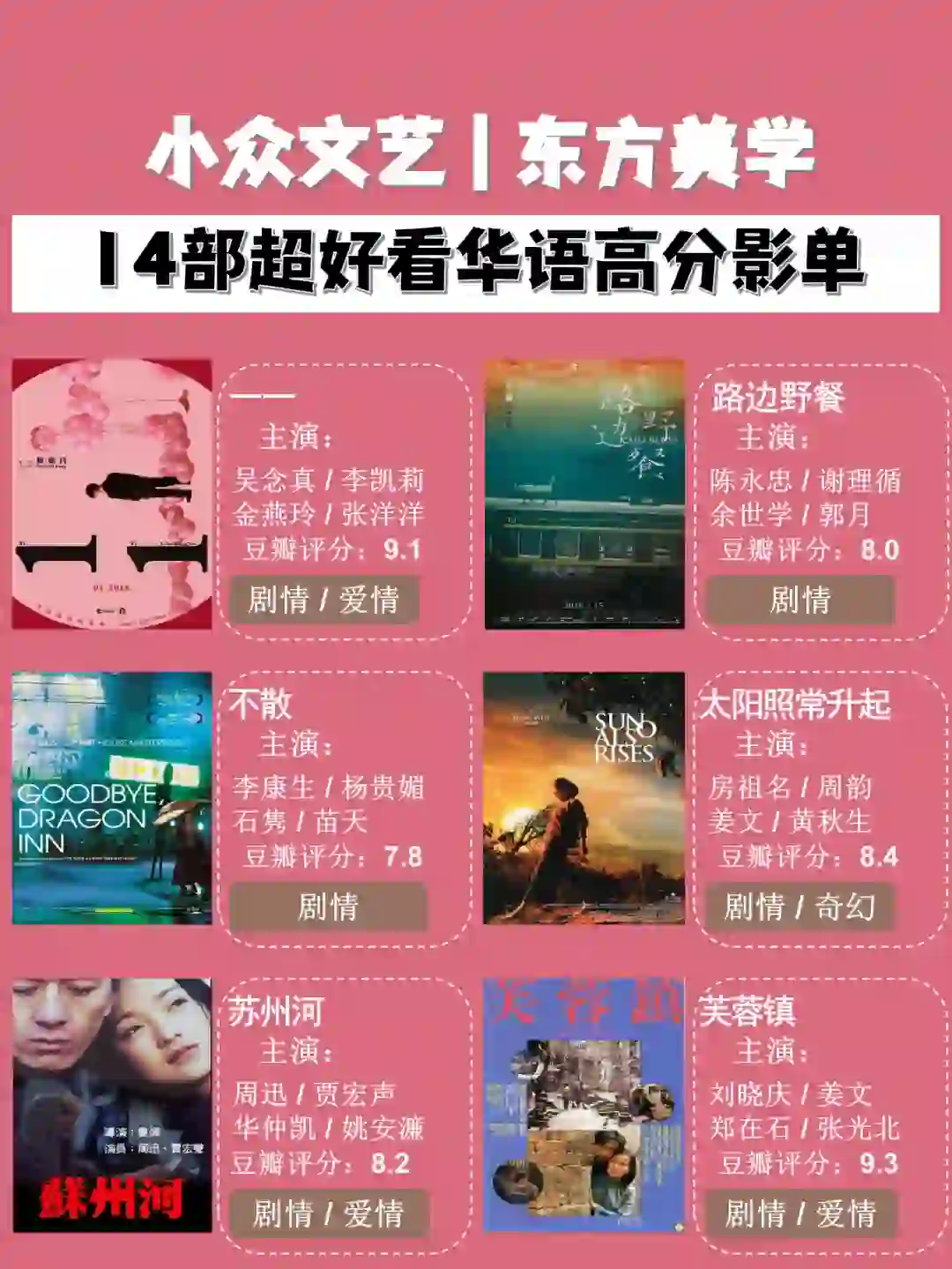 拯救剧荒｜东方美学的高分电影