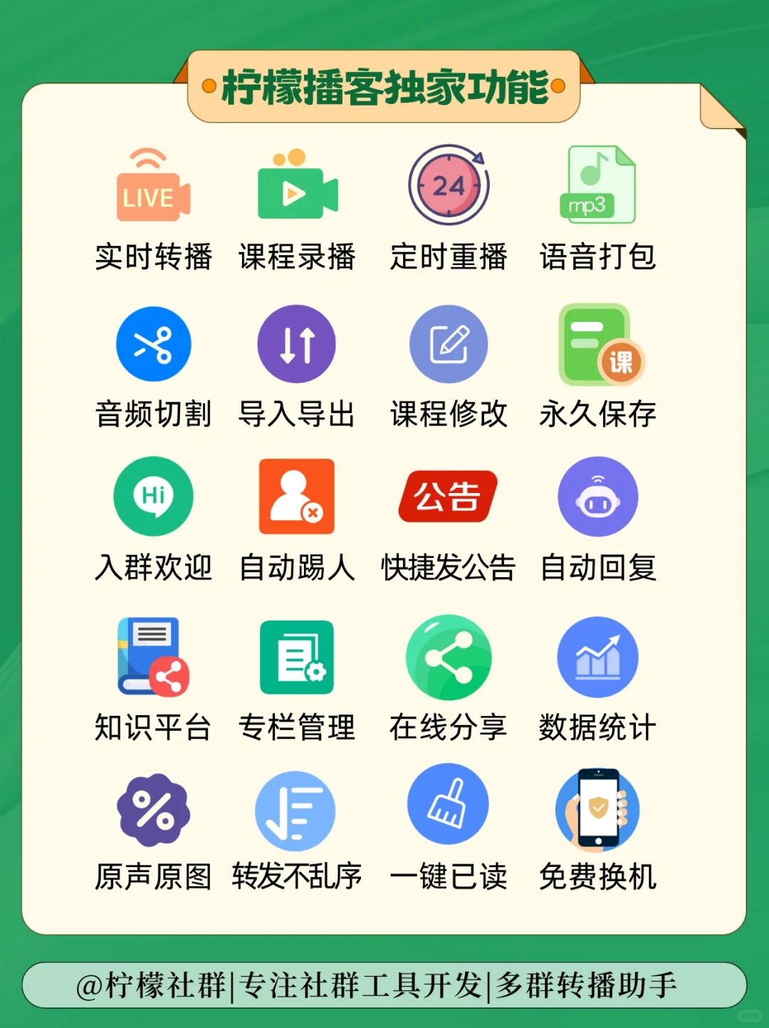 多群转播小助手❤一群讲课多群同步转播软件