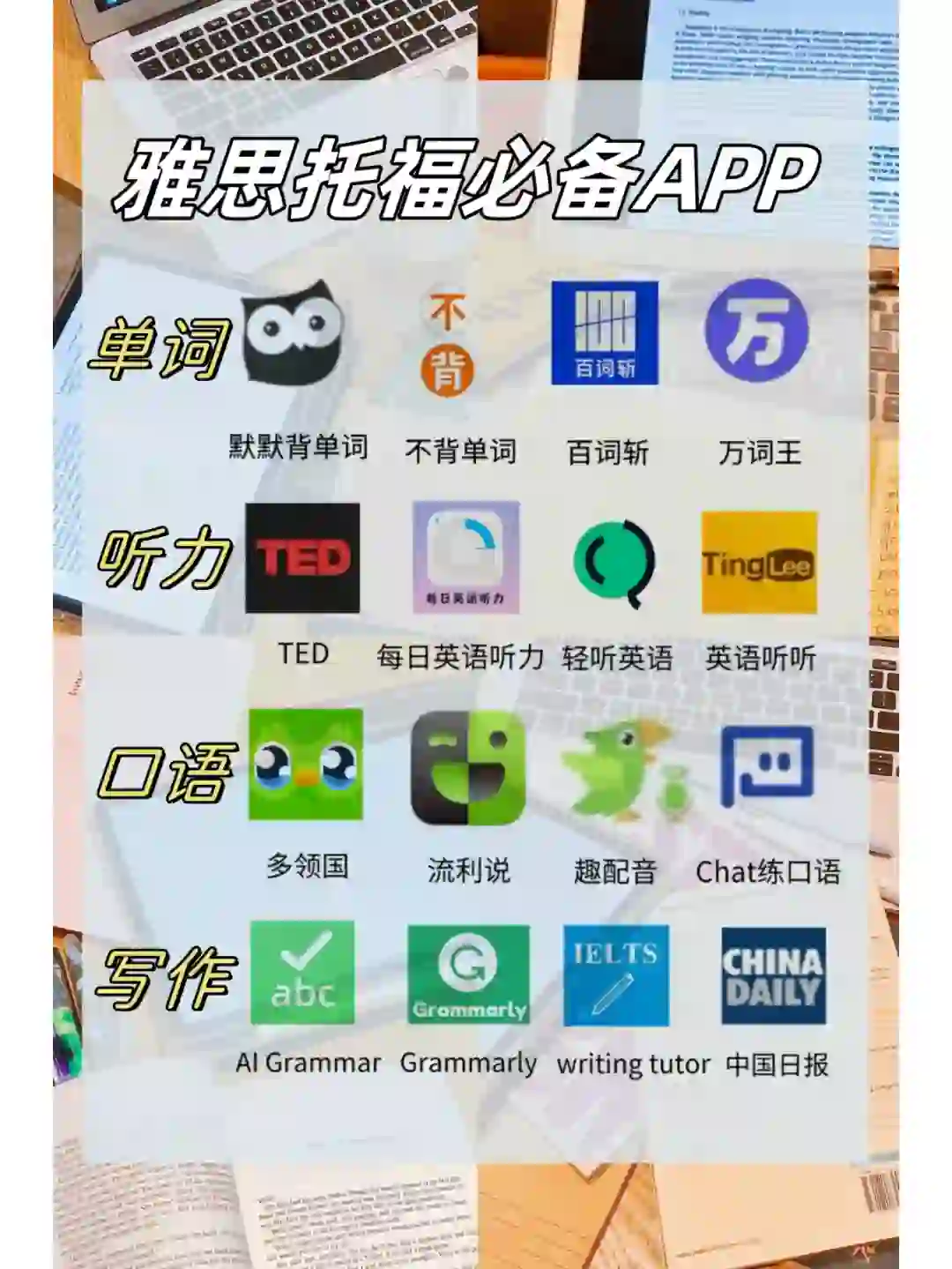 雅思托福er手机里必备的宝藏APP
