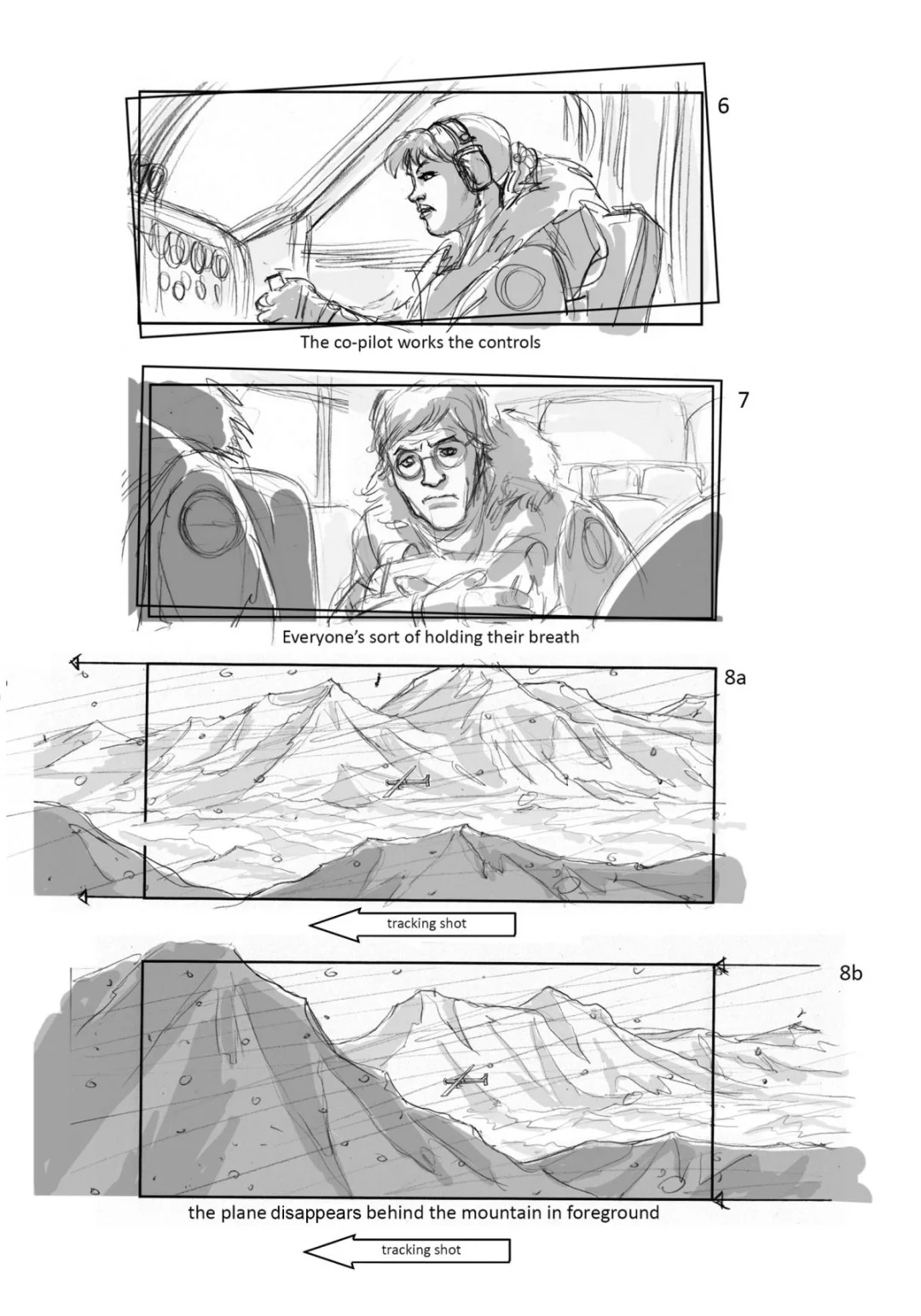 电影故事板和绘制