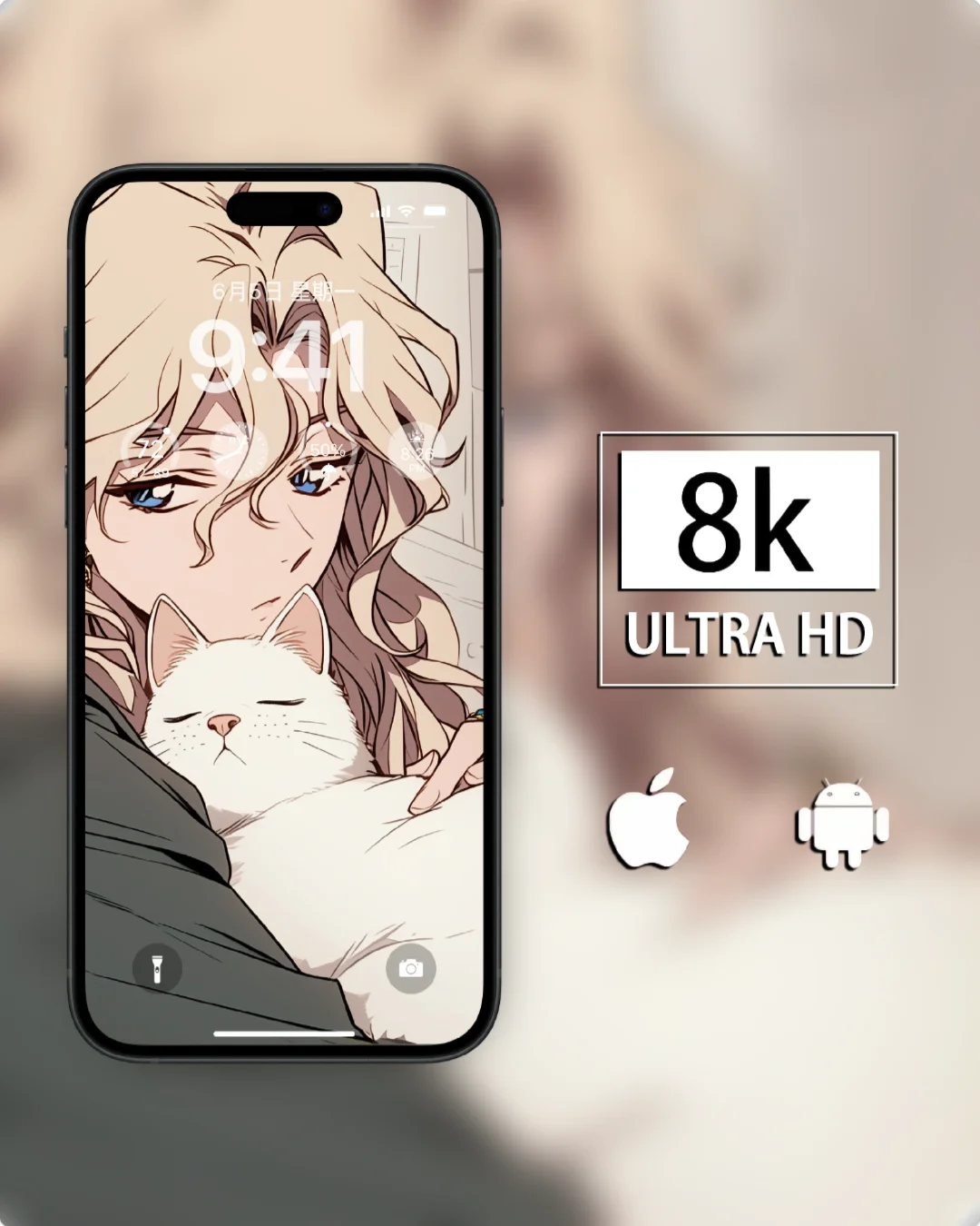 动漫壁纸｜贝尔摩德｜熟睡的小猫