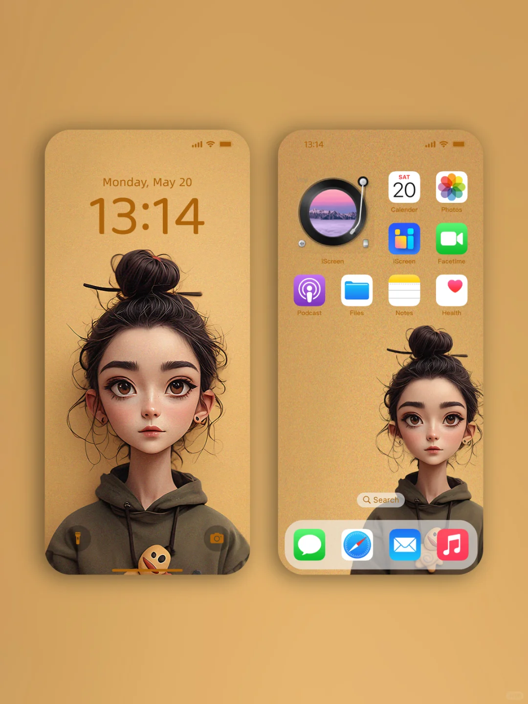 原创壁纸｜潮流艺术·甜美女孩｜019