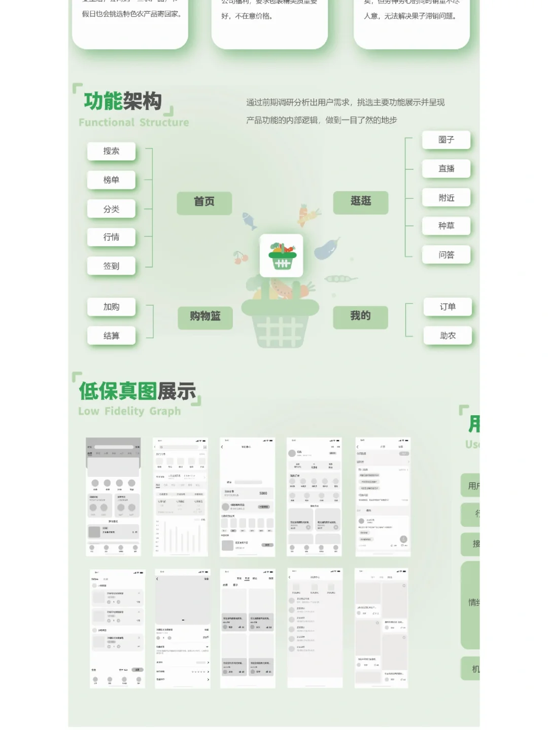 UI设计菜篮子app展板分享💚