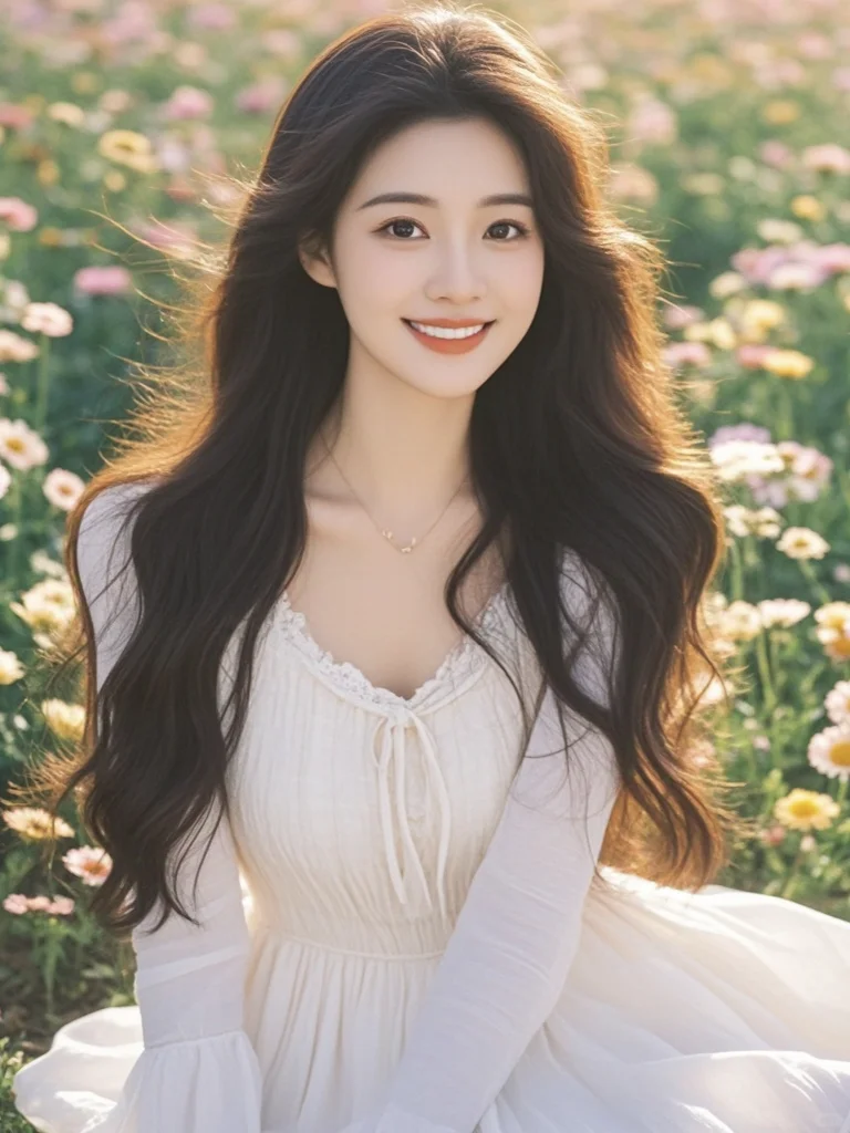 美女壁纸︳邂逅花海中的清纯美女美翻了🧞