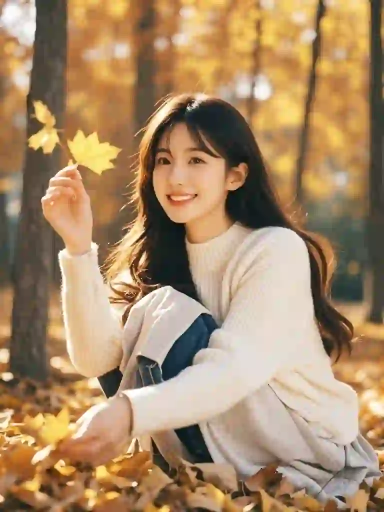秋天到了，换个风格吧，温暖系的女孩好美