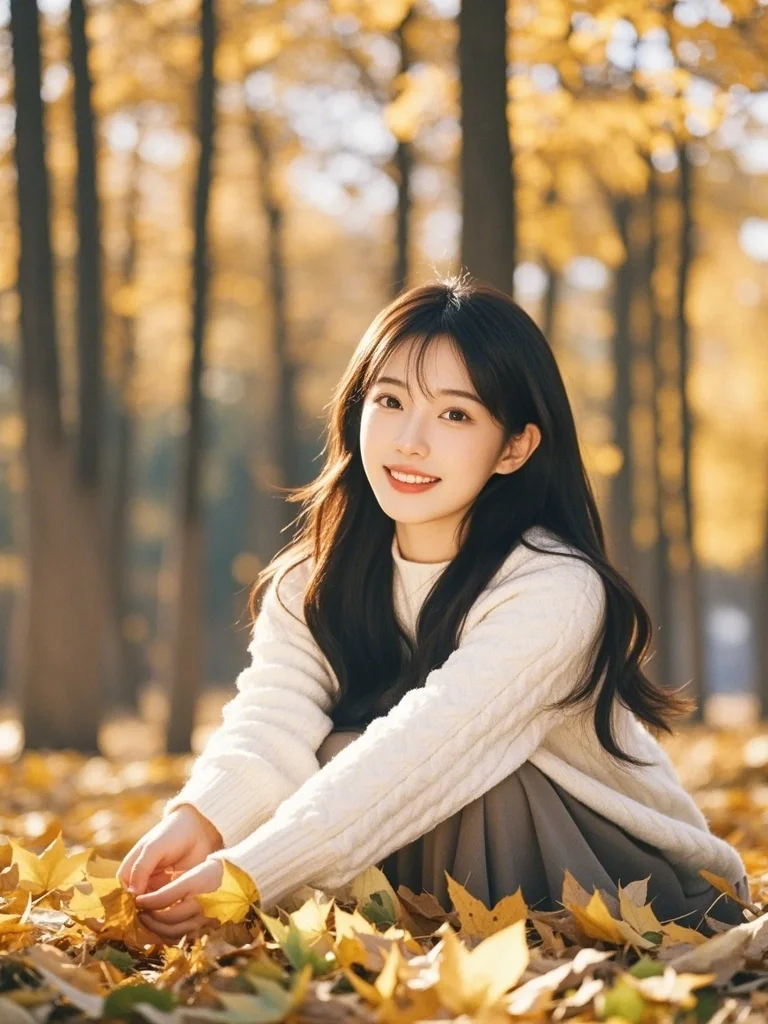 秋天到了，换个风格吧，温暖系的女孩好美