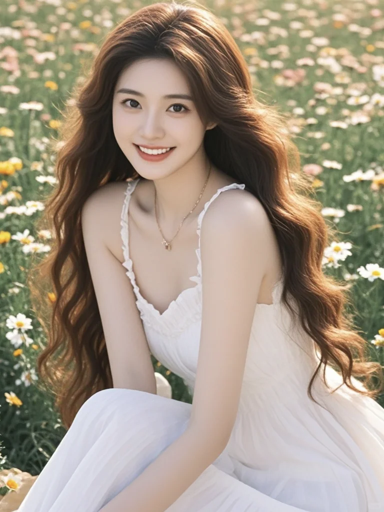 美女壁纸︳邂逅花海中的清纯美女美翻了🧞