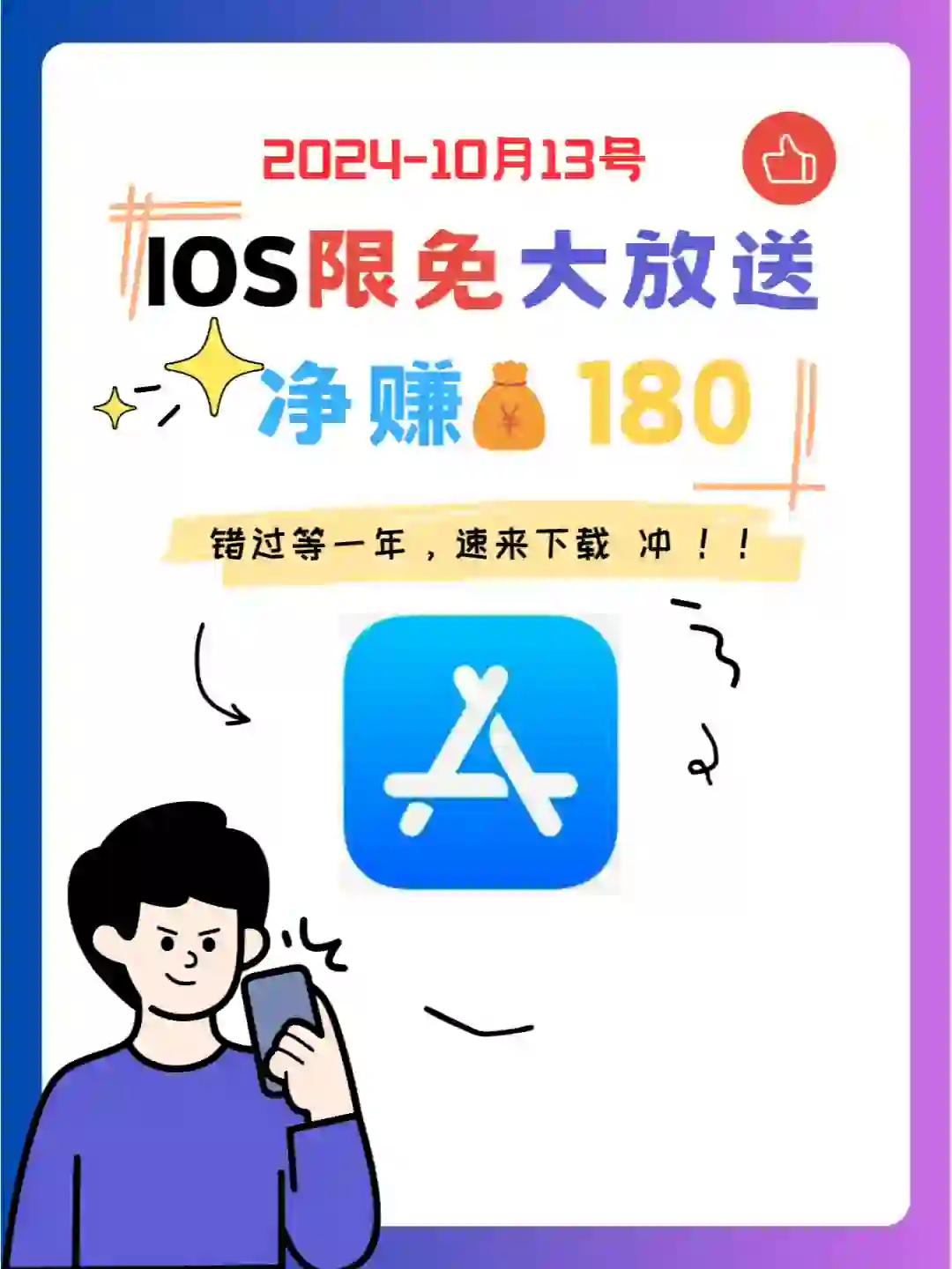 🔥iOS狠狠码住❗1013限免App大放送🎉