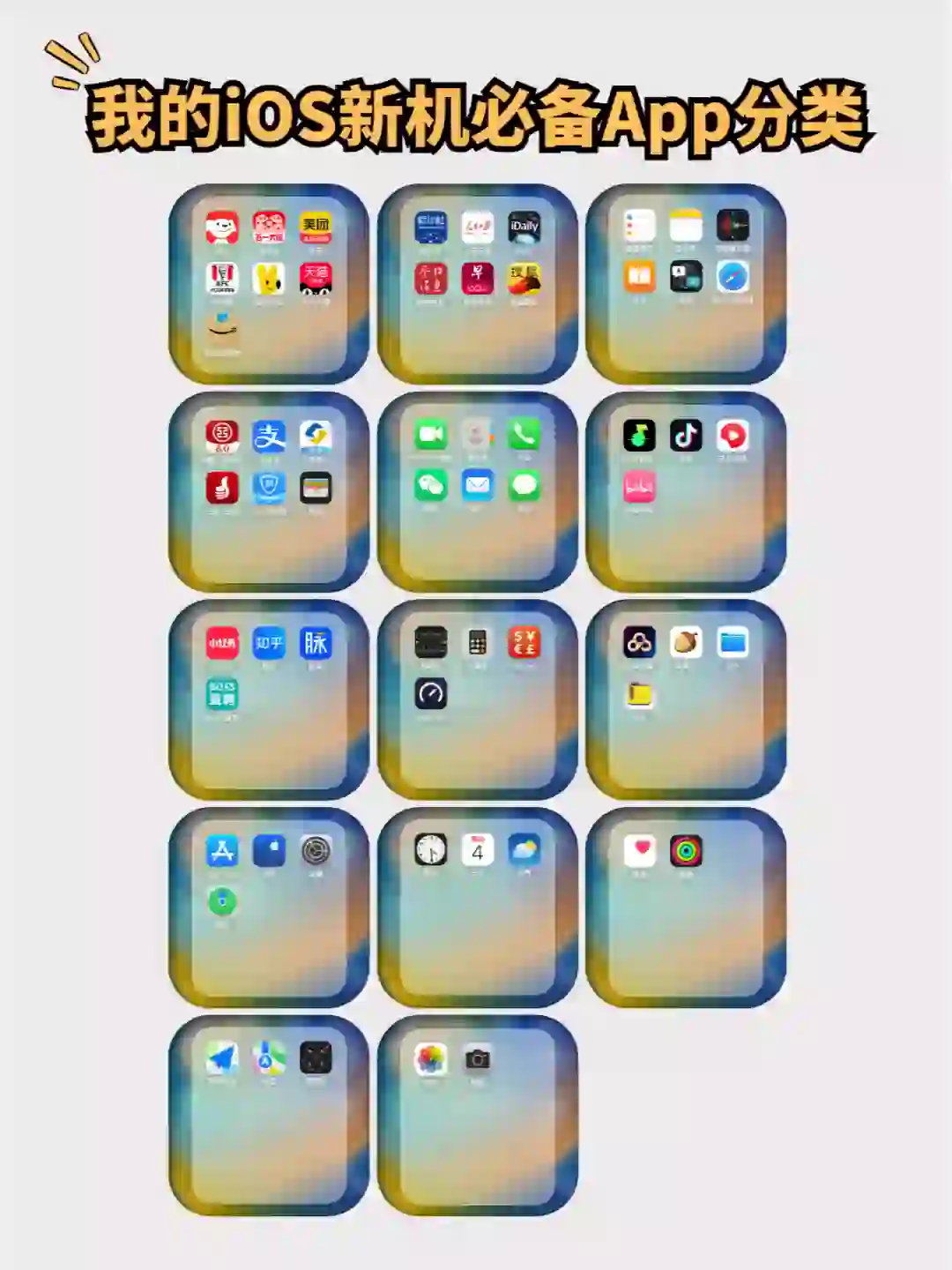 我的iOS App及分类,注重实用的App使用效率