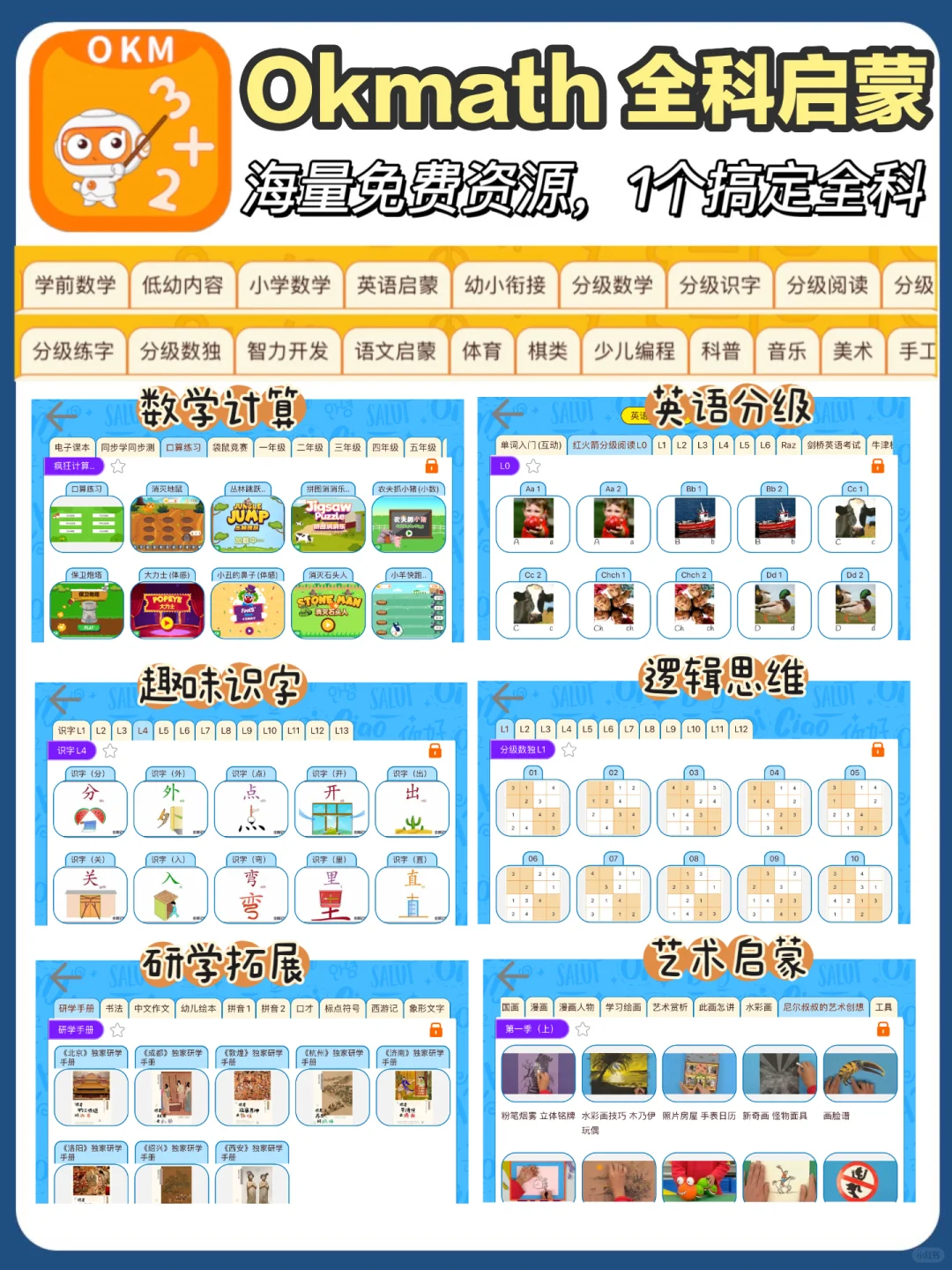 打破信息差‼️16款免费全科启蒙APP🔥